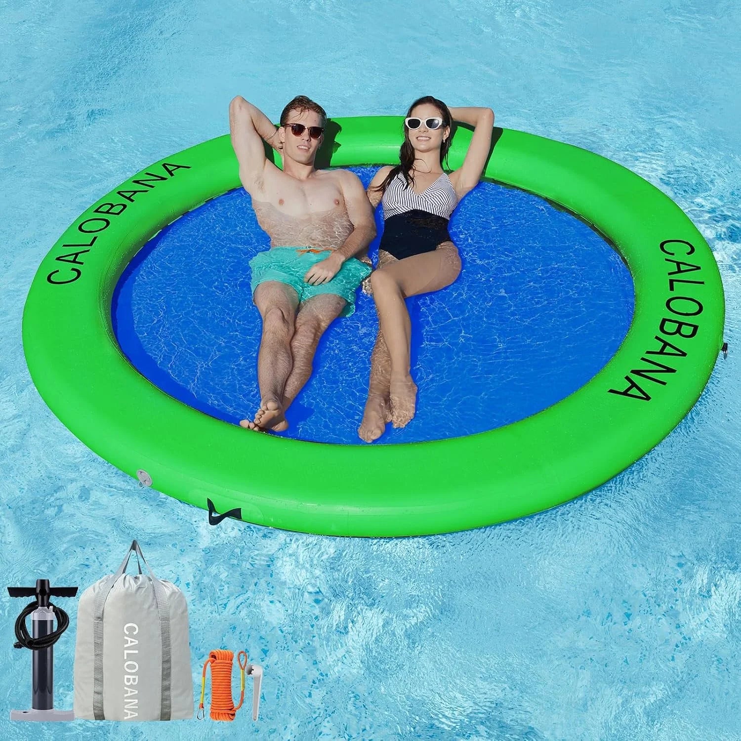 Lumi Discount Inflatable Water Hammock for Adults Lake Party Multi Person - Image 13