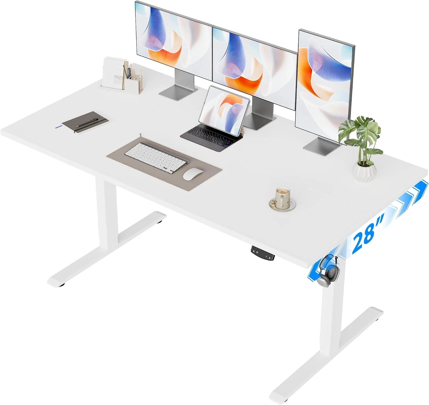 Lumi Discount Electric Standing Desk, 48 x 24 Inches Height Adjustable Desk - Image 24