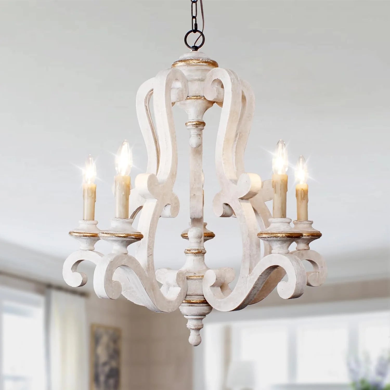 Discount Wood Chandelier Light Fixture - Image 7