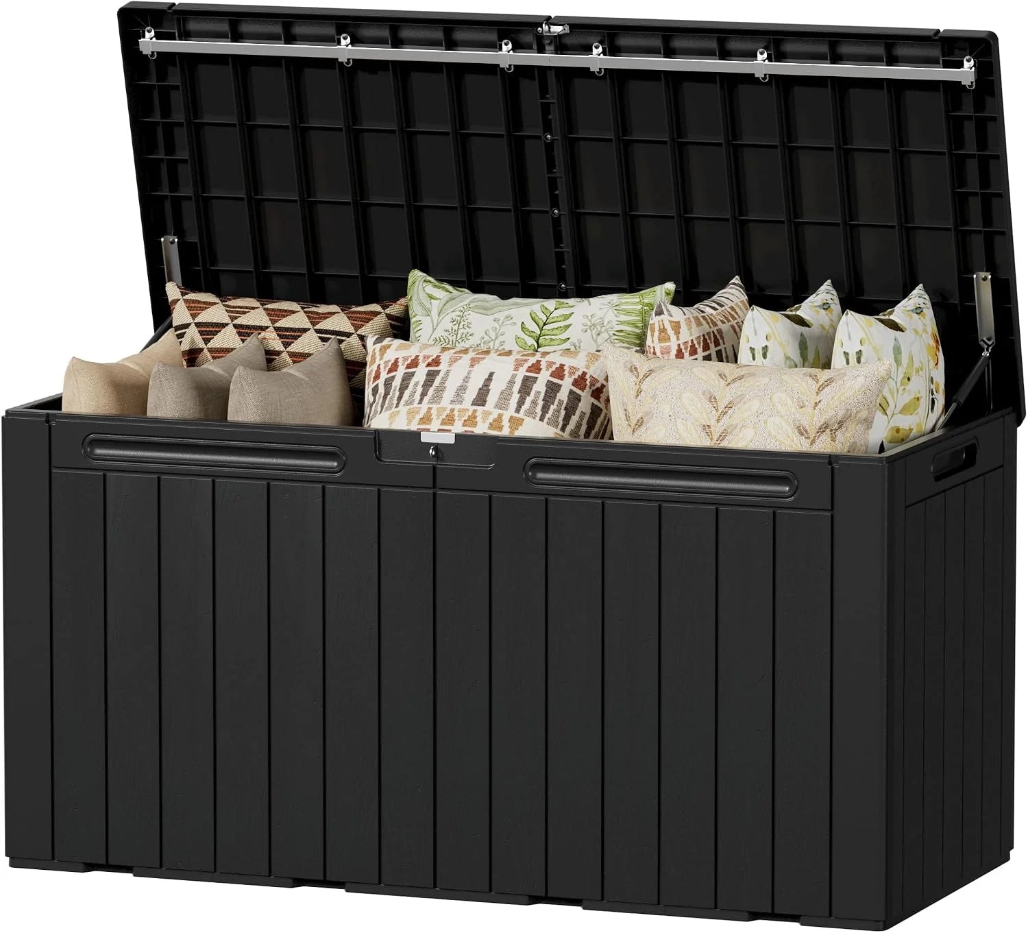 Discount Devoko 100 Gallon Waterproof Resin Deck Box, Large Outdoor Storage Box - Image 6