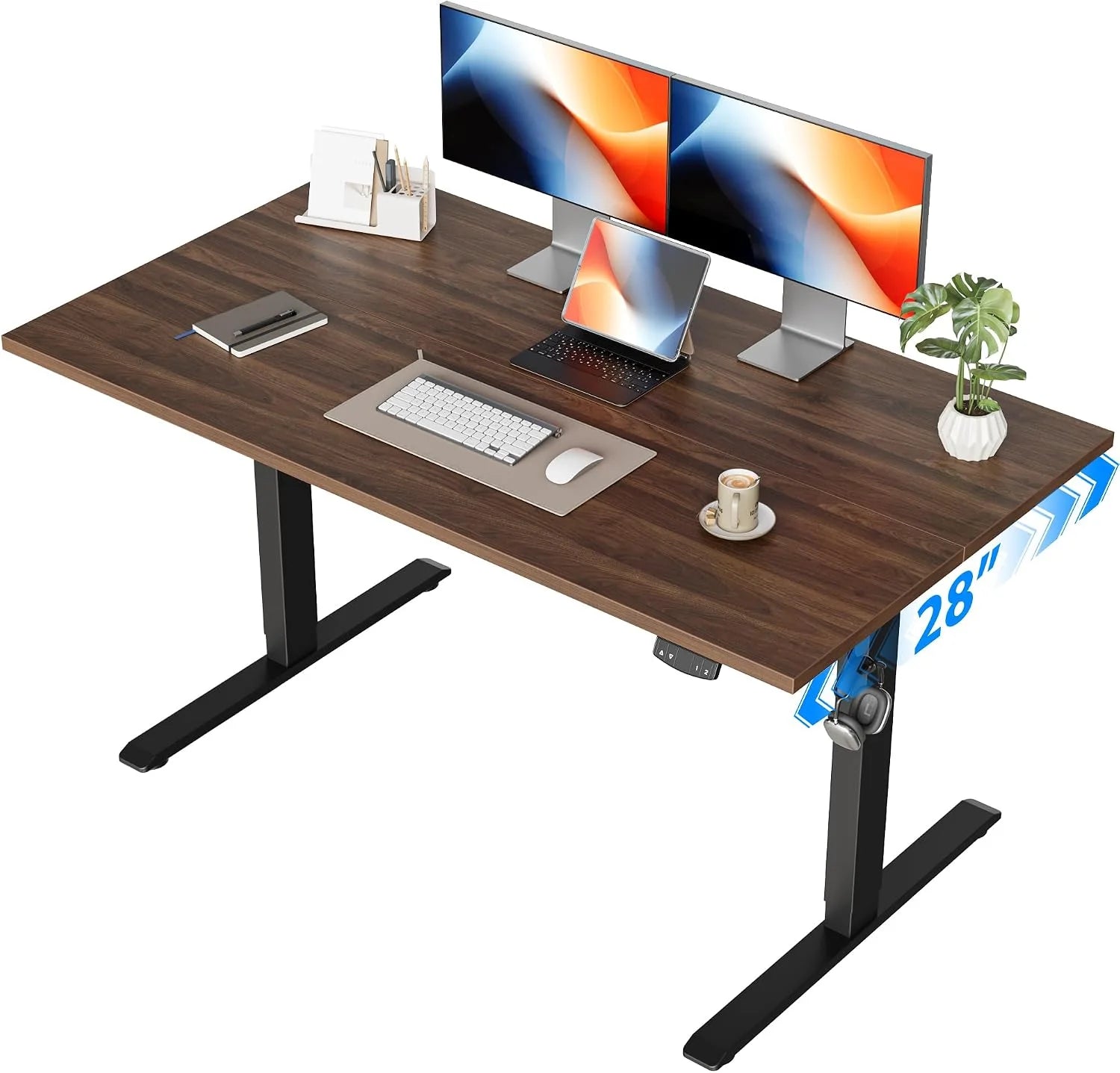 Lumi Discount Electric Standing Desk, 48 x 24 Inches Height Adjustable Desk - Image 15
