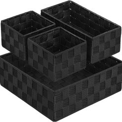 Alternative view of Discount Woven Storage Baskets for Organizing 6 Pack, Large&Small Storage Cube Bins Set for Bathroom, Storage Boxes
