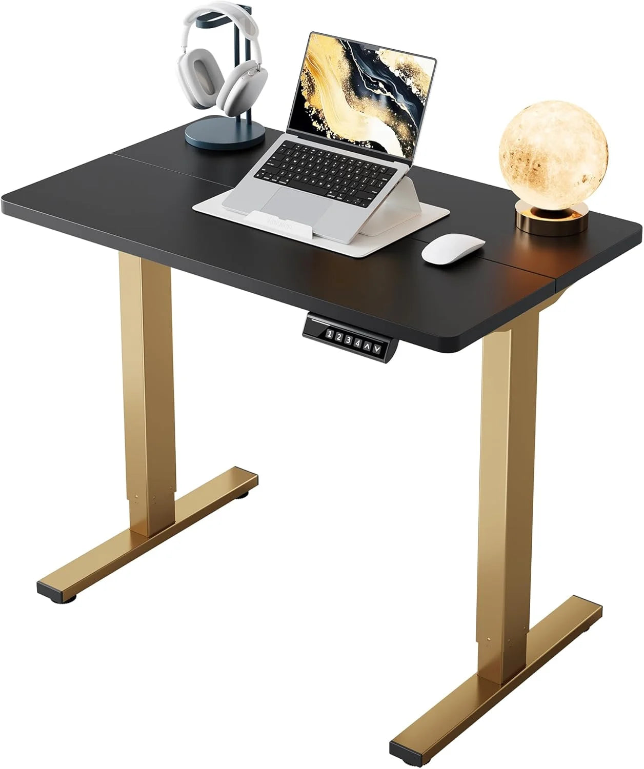 Lumi Discount HUANUO 32 Small Electric Standing Desk Adjustable Height, 4 Memory Height Settings - Image 25