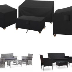 Discount SIRUITON 4-Piece Patio Furniture Covers Waterproof