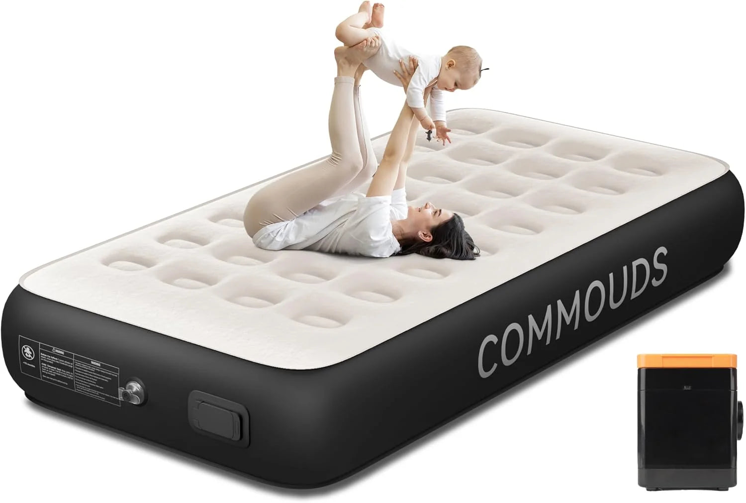 Discount COMMOUDS Queen Air Mattress with 2000mAh Battery Powered Pump, 18 Raised Inflatable Mattress, Portable Blow up Mattress - Image 2