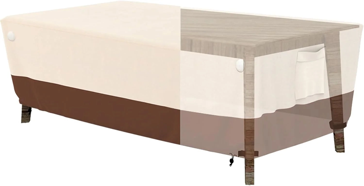 Discount Tuyeho 124x84 Heavy Duty 900D Outdoor Patio Furniture Set Cover Waterproof - Image 6
