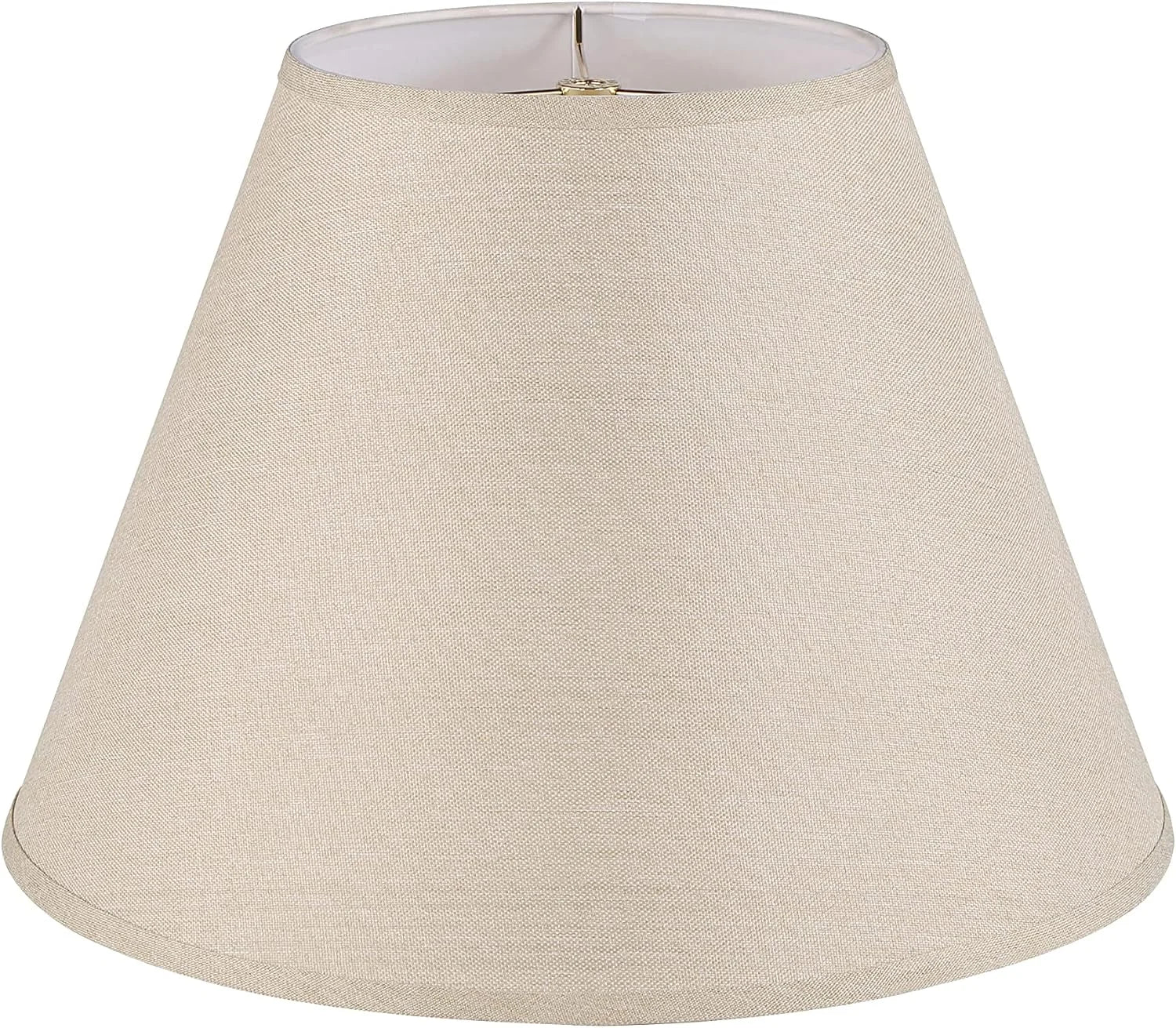 Discount Aspen Creative 38001A Collapsible Traditional Handsewn Bell Shape Spider Construction Lamp Shade in Wheat