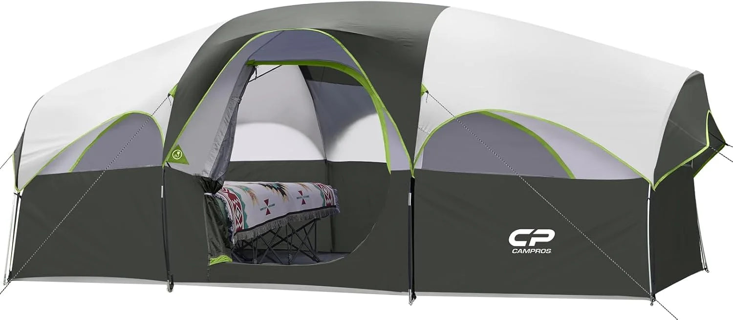 Lumi Discount CAMPROS CP Tent 8 Person Camping Tents, Weather Resistant Family Tent, 5 Large Mesh Windows - Image 2