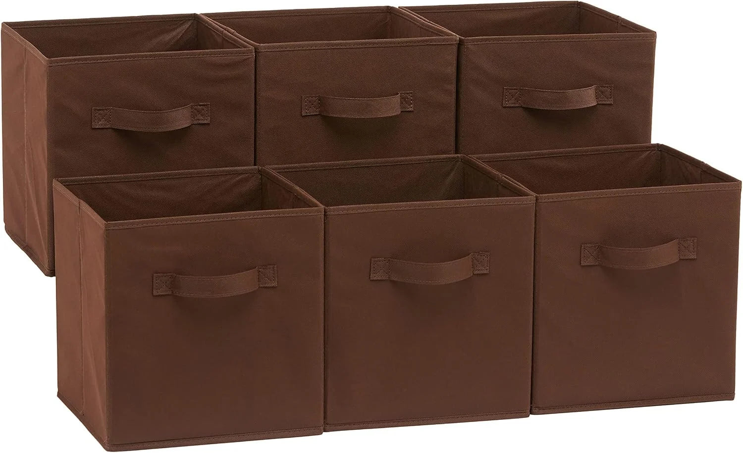 Lumi Discount Fabric Storage Cube Bins Organizer with Handles for Organization and Organizing Solution, 13x13x13 - Image 3