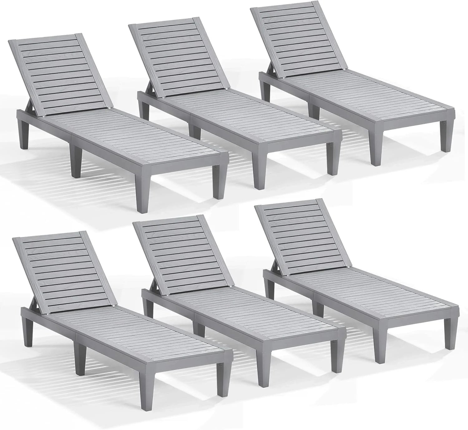Lumi Discount Nestl Lounge Chair Outdoor, Tanning Chair, Chaise Lounge Outdoor Set of 2, 5 Adjustable Positions - Image 33