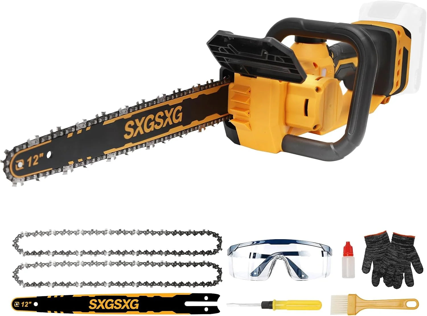 Lumi Discount Cordless Mini Chainsaw for De-Walt 20V Max Battery, 1000W Brushless Electric Chainsaw with Dual Safety Lock - Image 2