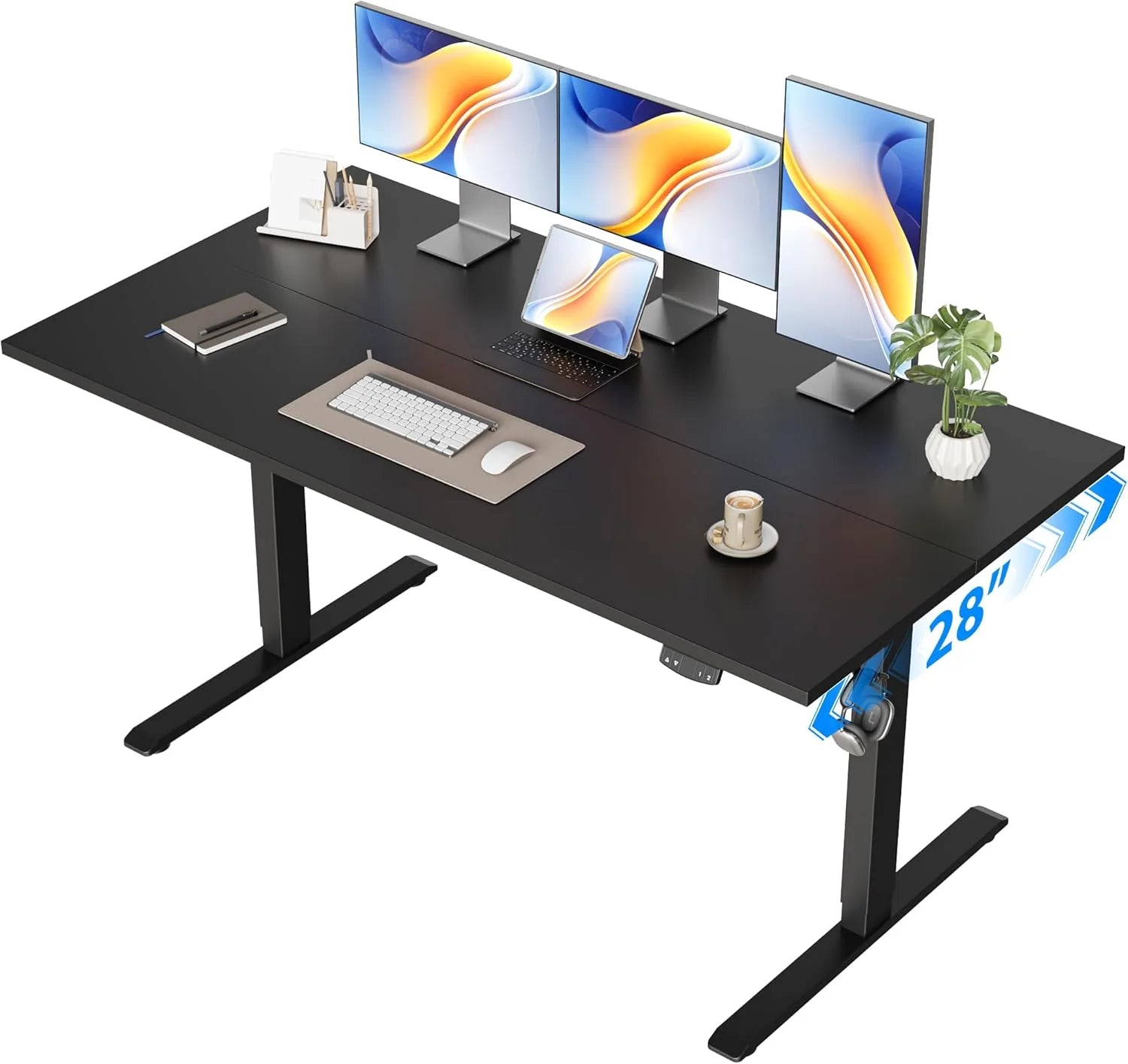 Lumi Discount Electric Standing Desk, 48 x 24 Inches Height Adjustable Desk - Image 7