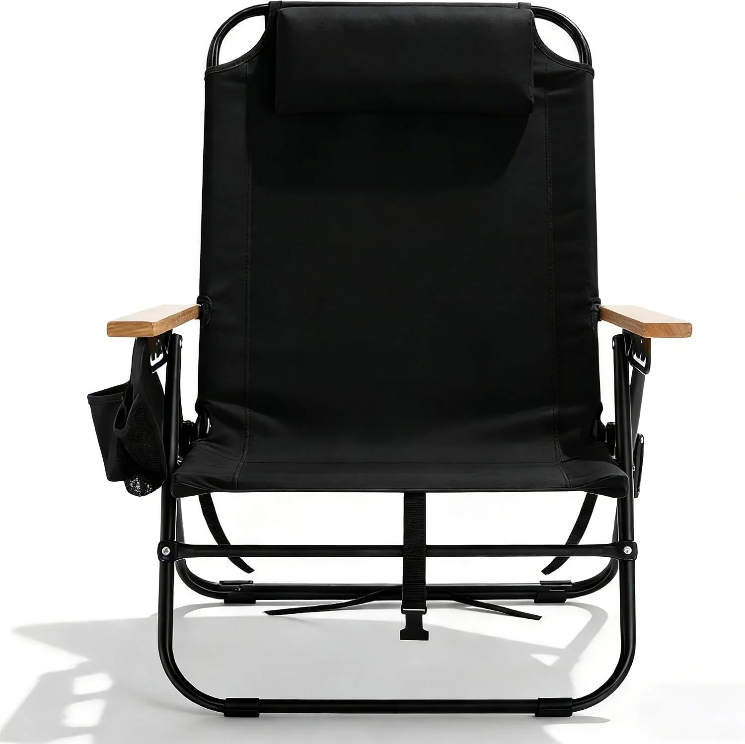 Lumi Discount Canpsky 2 Pack Premium 5-Position Reclining Camping Chair, Portable Folding Lightweight Outdoor Chair with Wooden - Image 3
