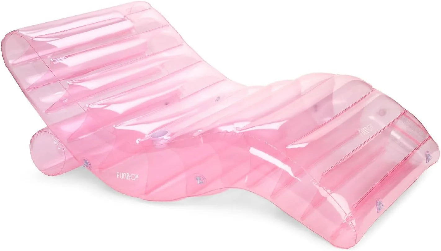 Lumi Discount Giant Super Clear Chaise Lounger Pool Float - Image 3