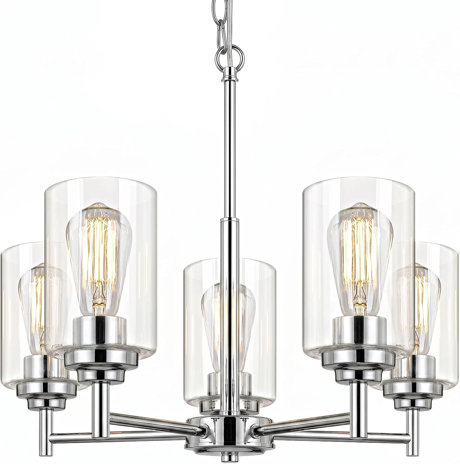 Discount 33.5” Dia 8-Light Chandelier for Dining Room Kitchen Island - Image 8