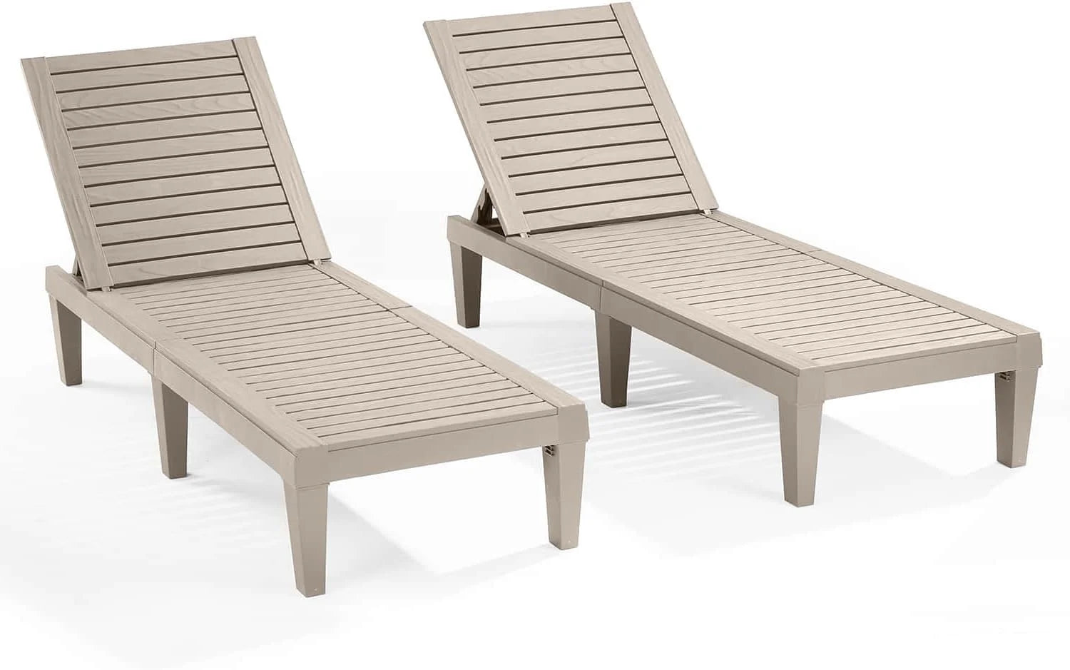 Lumi Discount Nestl Lounge Chair Outdoor, Tanning Chair, Chaise Lounge Outdoor Set of 2, 5 Adjustable Positions - Image 11
