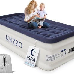 Alternative view of Discount Twin Air Mattress with Built-in Pump, 18 Top Inflatable Mattress with Waterproof Flocking Fabric
