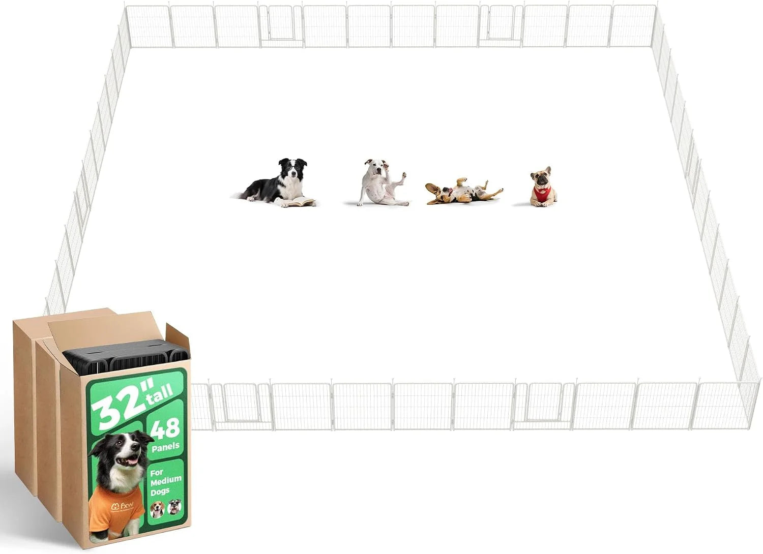 Discount Rollick Dog Playpen, Indoor, 24 H, 8 Panels - Image 16