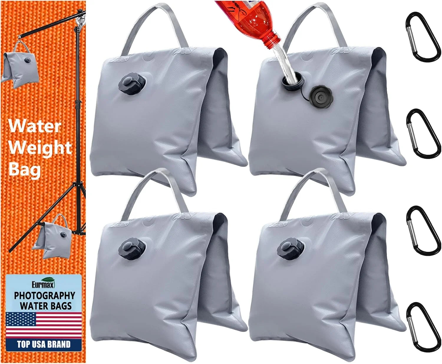 Discount USA 125LBS 4-Pack Universal Canopy Weights, Secure Wind Protection to Prevent Tipping - Image 6