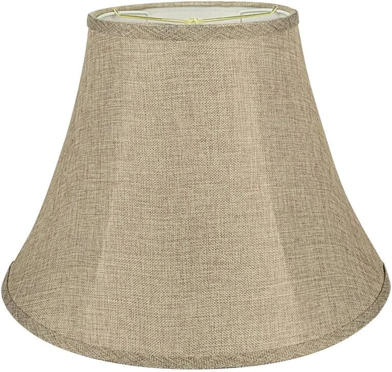 Discount Aspen Creative 38001A Collapsible Traditional Handsewn Bell Shape Spider Construction Lamp Shade in Wheat - Image 3