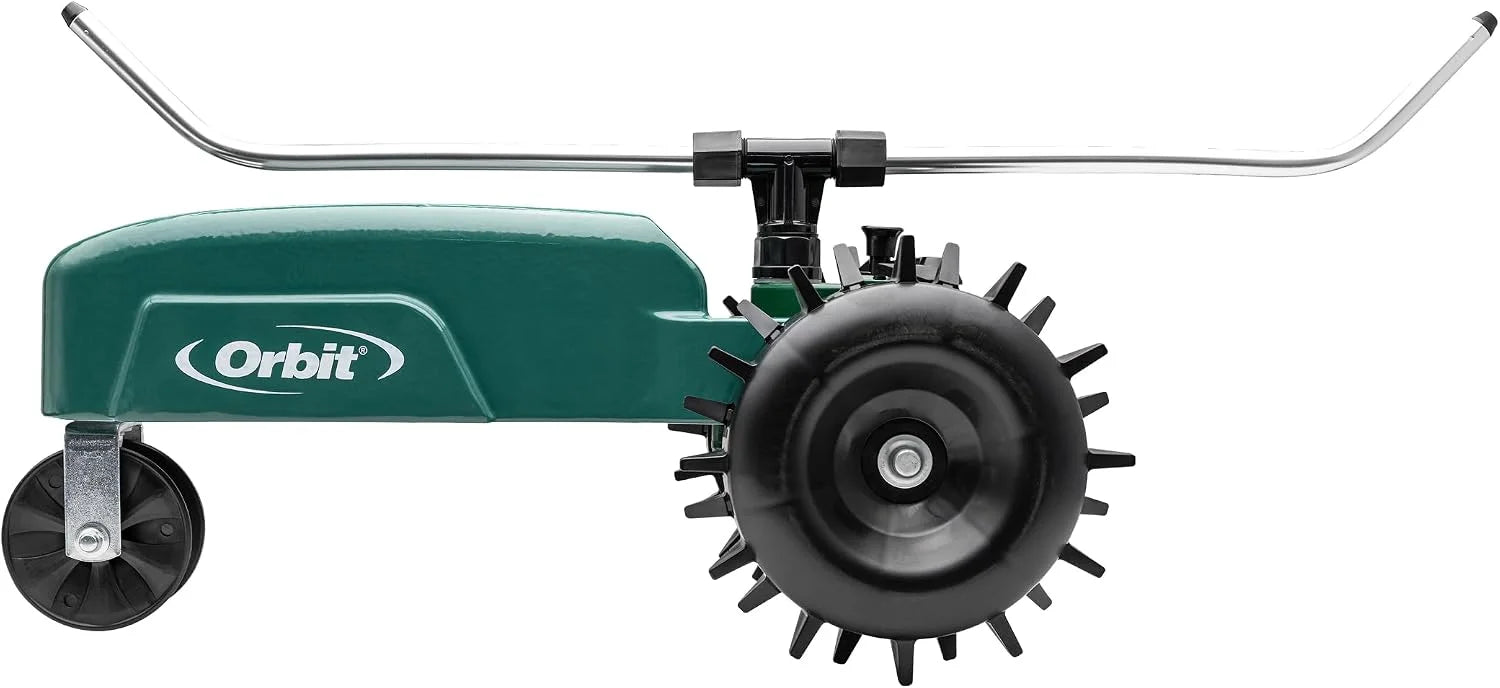 Lumi Discount Orbit Traveling Tractor Water Sprinkler, Self-Propelled Traveling Sprinkler for Wide Lawn Coverage