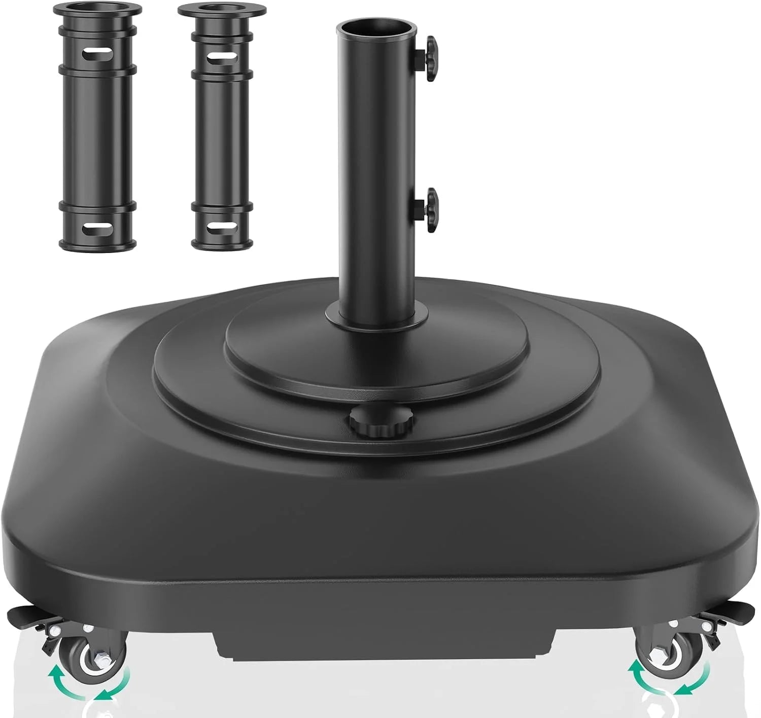Lumi Discount Umbrella Base with Wheels, Umbrella Stand Heavy Duty 100lb Windproof