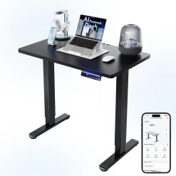 Alternative view of Lumi Discount HUANUO 32 Small Electric Standing Desk Adjustable Height, 4 Memory Height Settings