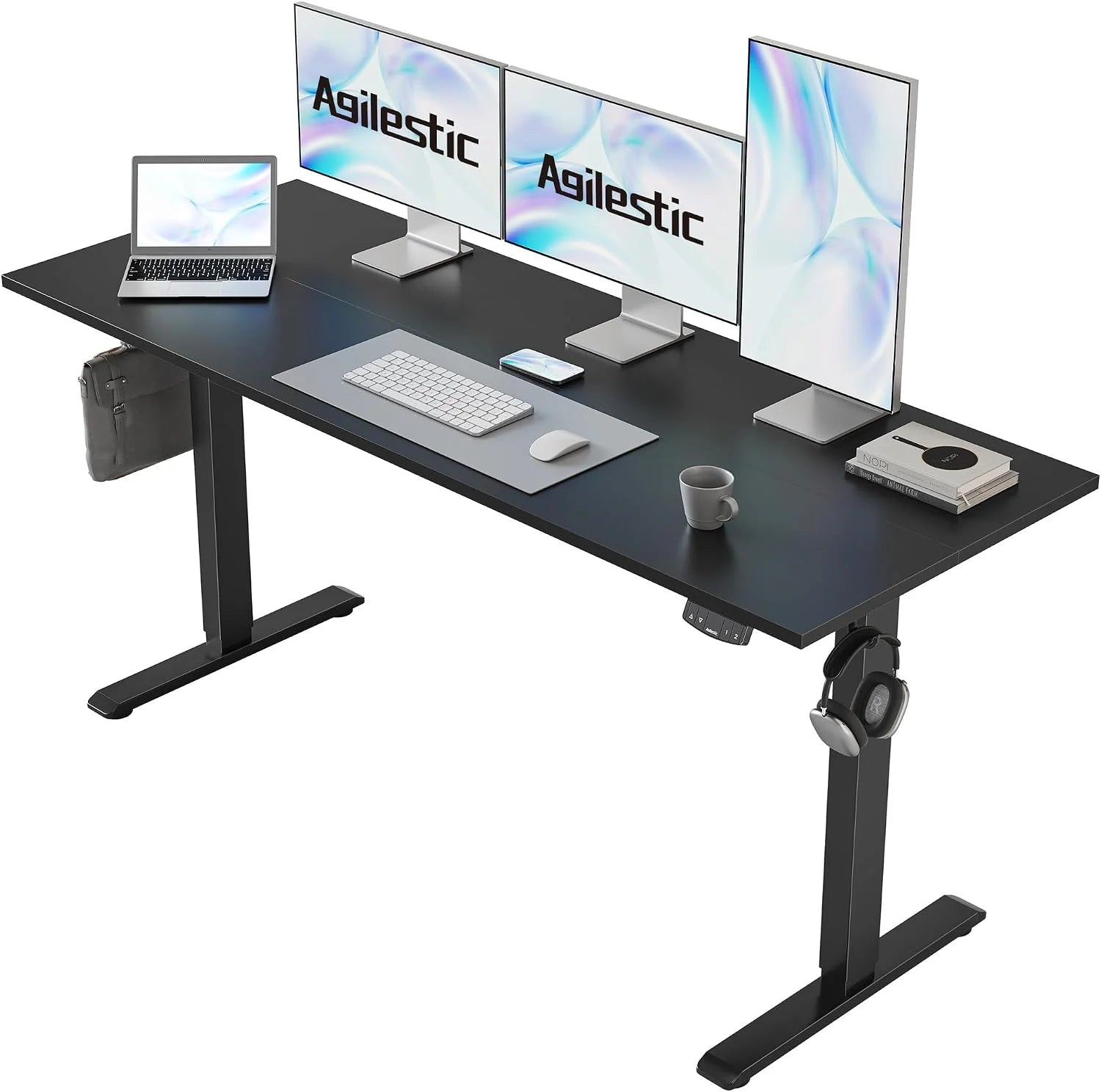 Lumi Discount Electric Standing Desk, 48 x 24 Inches Height Adjustable Desk - Image 2
