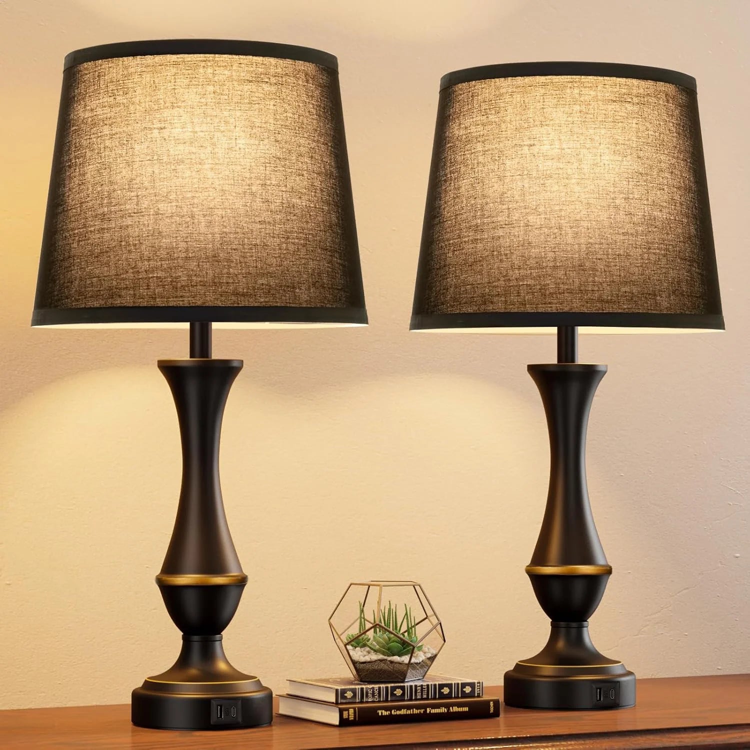 Discount Seealle Touch Lamps for Nightstand, Dimmable, Bulb Included - Image 2