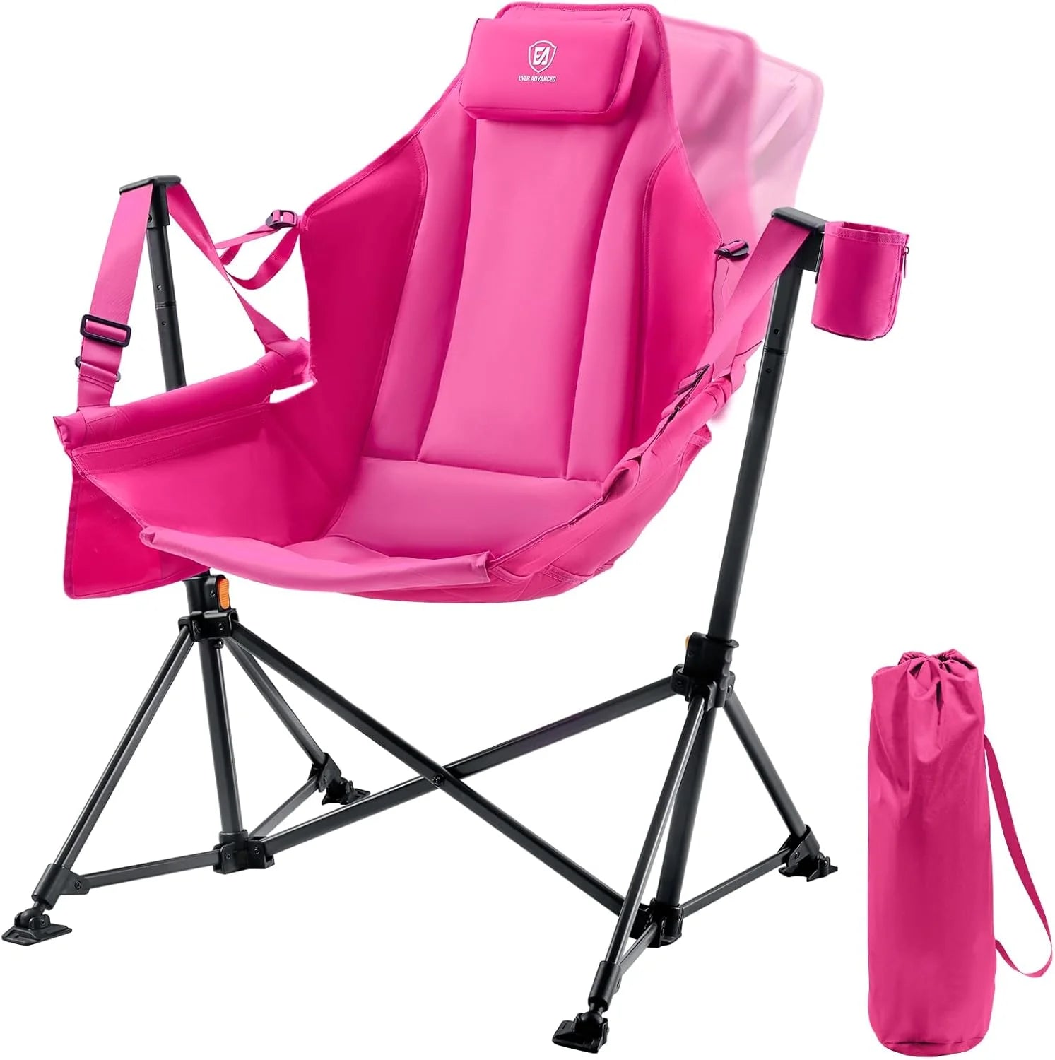Lumi Discount ADVANCED Padded Oversized Hammock Camping Chair, Compact Heavy Duty Swing Chair with Multi-Storage Pockets