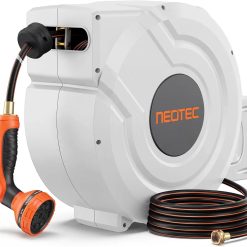 Alternative view of Discount 5/8 in 100ft Retractable Garden Hose Reel with Any-Length Lock Slow Auto Rewind Heavy Duty Water Hose Reel