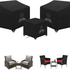 Alternative view of Discount SIRUITON 3 Piece Outdoor Veranda Patio Garden Furniture Cover Set