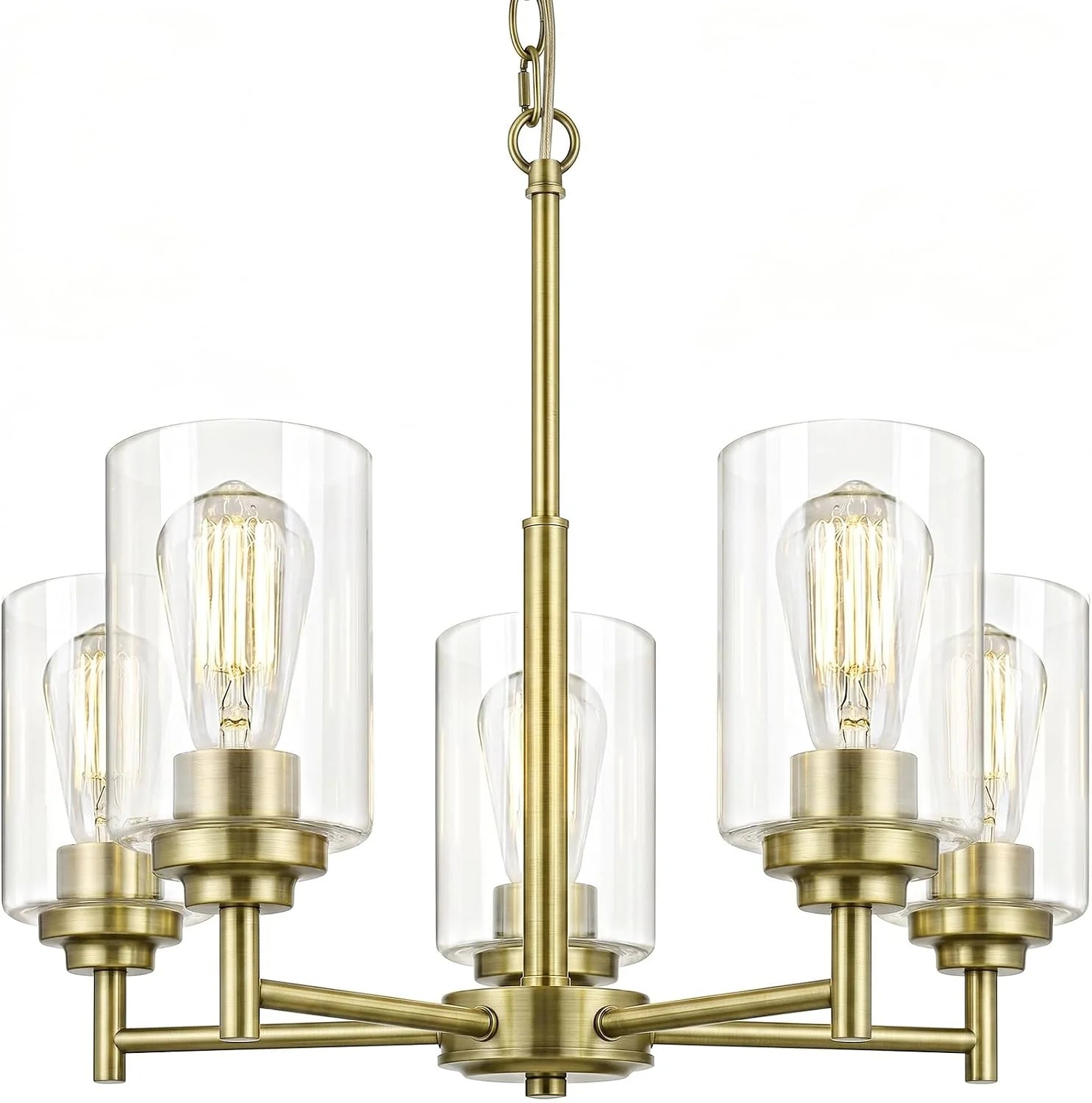 Discount 33.5” Dia 8-Light Chandelier for Dining Room Kitchen Island - Image 3