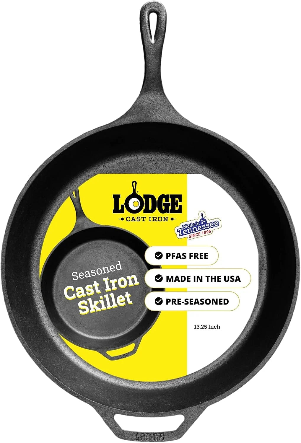 Lumi Discount Seasoned Cast Iron Skillet Set 8, 10.25 & 12 Inches - Image 2