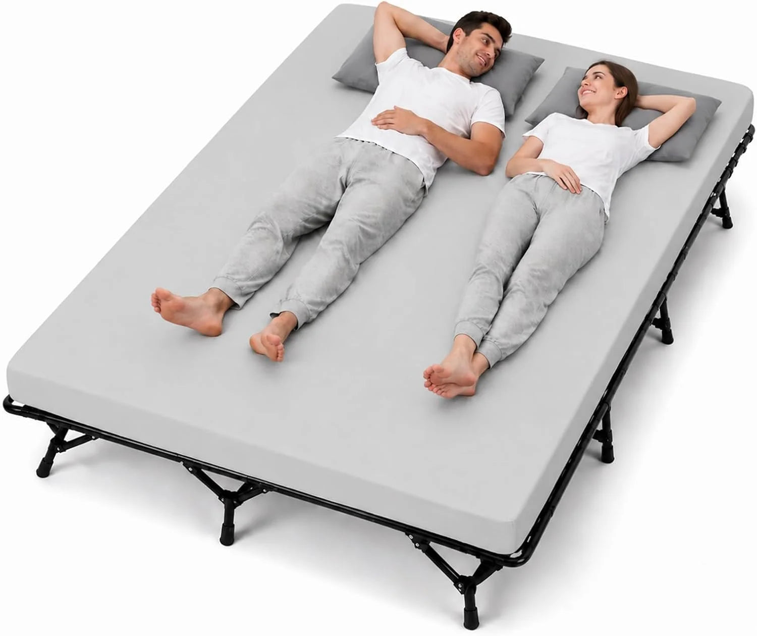 Discount CYMULA Camping Cot Pad 2 Inch Memory Foam, Camping Pad for Folding Cot and Foldable Cot, Portable Roll Up Camp Gear - Image 11