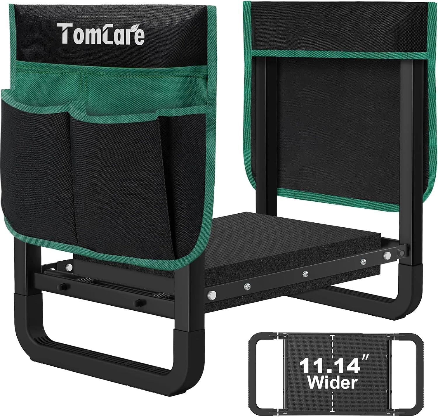 Discount TomCare Garden Kneeler and Seat 11.12" Wider Larger Soft Kneeling Pad Garden Bench with 2 Large Tool Pouches Heavy Duty - Image 6