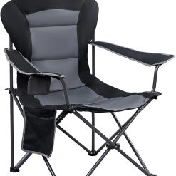 Alternative view of Lumi Discount EVER ADVANCED Folding Camping Chair with High Back Padded 2 Pack Oversized Portable Lawn Chairs Lightweight Sturdy Steel