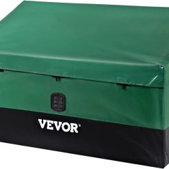 Lumi Discount Outdoor Storage Box, 230 Gallon Waterproof PE Tarpaulin Deck Box w/Galvanized Frame, All-Weather Protection