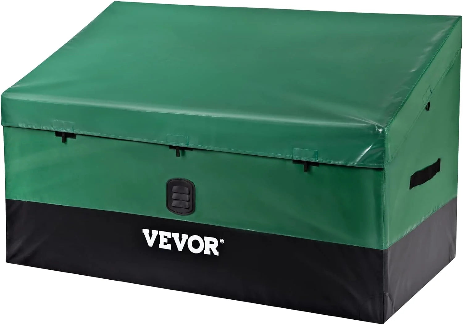 Lumi Discount Outdoor Storage Box, 230 Gallon Waterproof PE Tarpaulin Deck Box w/Galvanized Frame, All-Weather Protection