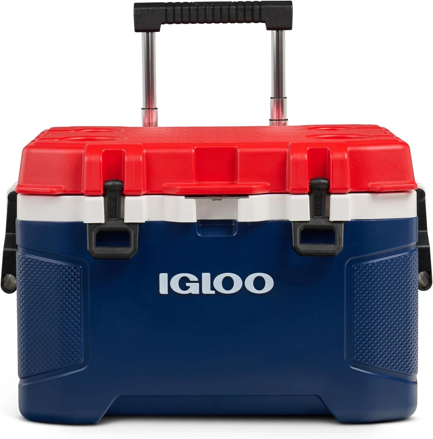 Lumi Discount Igloo Trailmate 52Qt Wheeled Cooler, Insulated Hard Shell Ice Chest, Carbonite