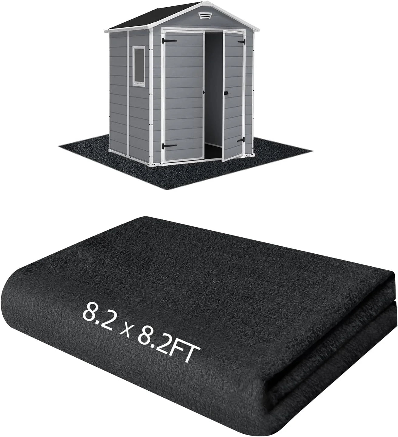 Lumi Discount 6x4FT Outdoor Storage Shed Floor Mat, Tent Carpet for Camping Furniture