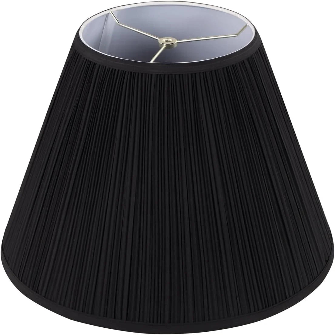 Discount Aspen Creative 38001A Collapsible Traditional Handsewn Bell Shape Spider Construction Lamp Shade in Wheat - Image 2