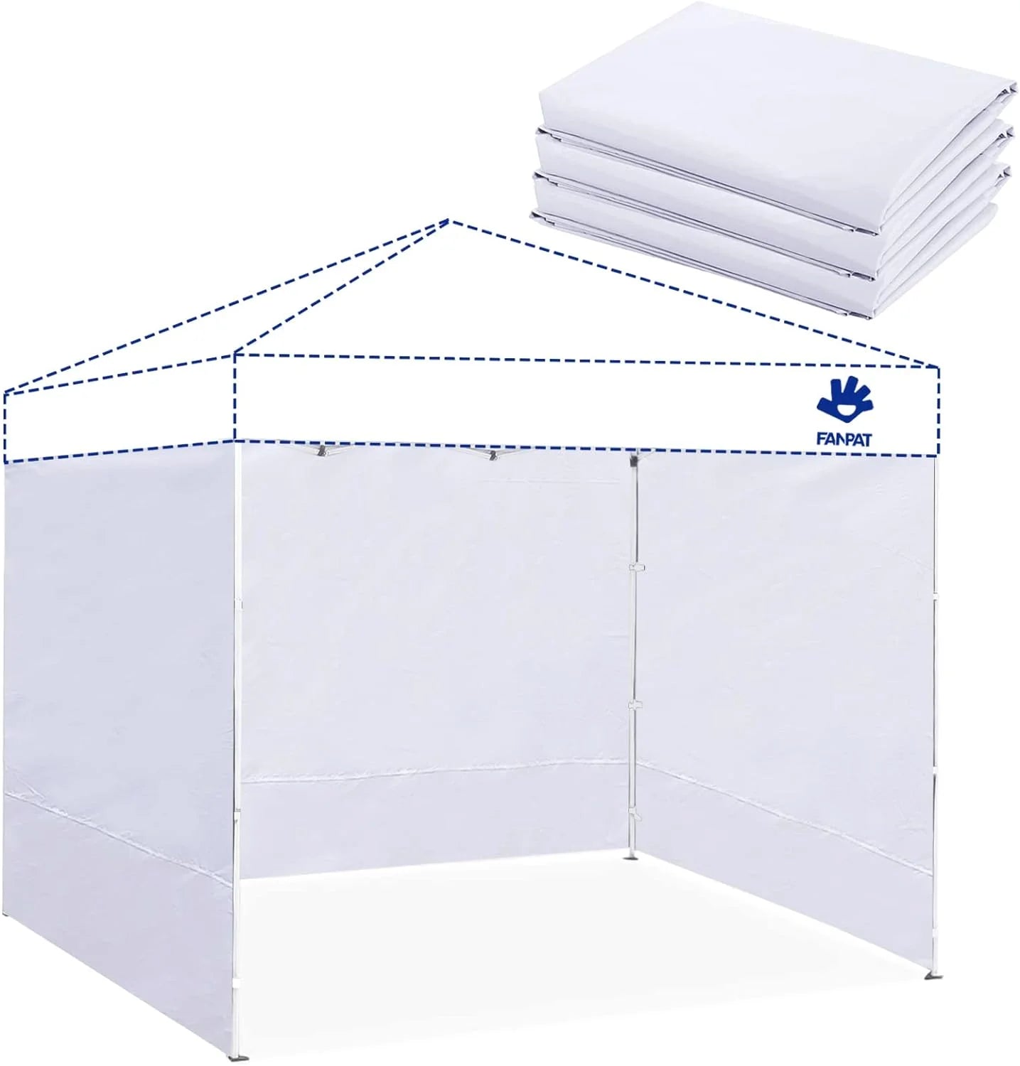 Discount 10×10 Canopy Sidewalls for Canopy Frame, White (3Pcs Sidewalls Only) - Image 13