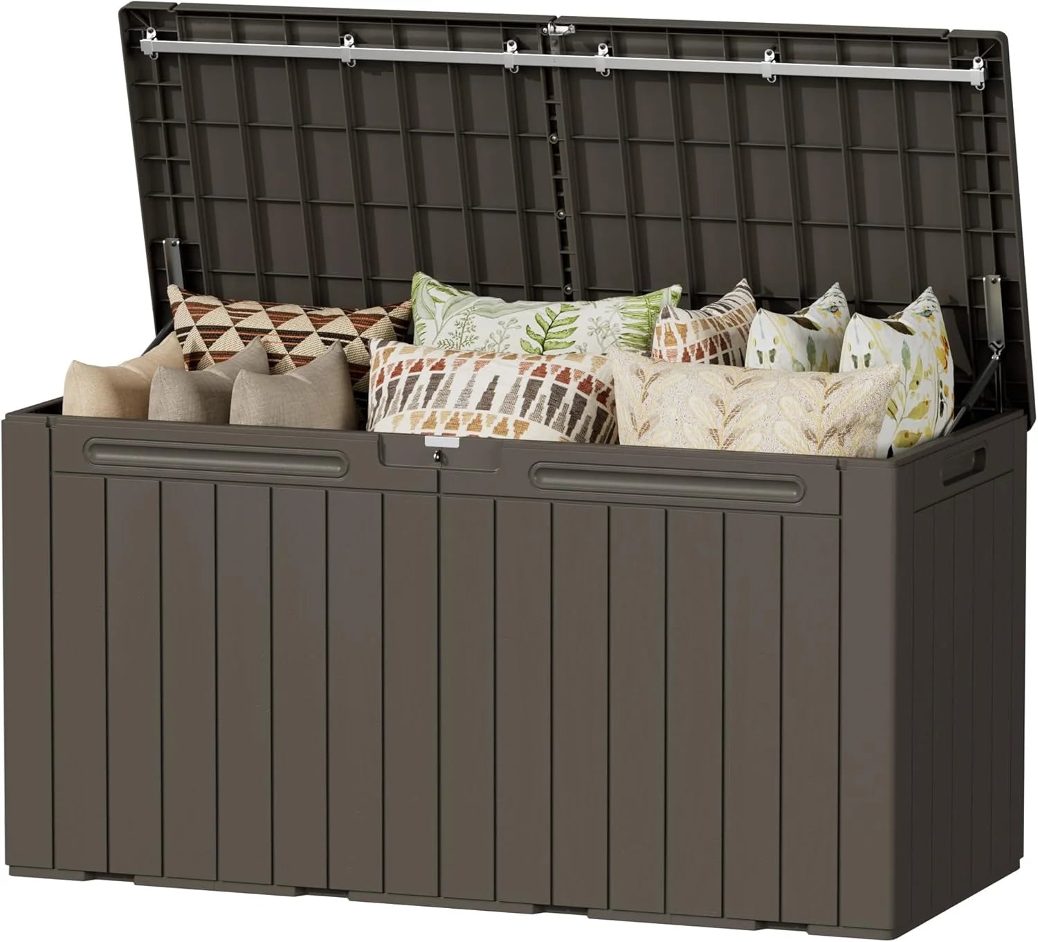 Discount Devoko 100 Gallon Waterproof Resin Deck Box, Large Outdoor Storage Box - Image 15