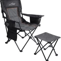 Alternative view of Lumi Discount FAIR WIND 2 Pack Fully Padded Oversized Camping Chair Heavy Duty Lawn Chair Set with Adjustable Lumbar Support