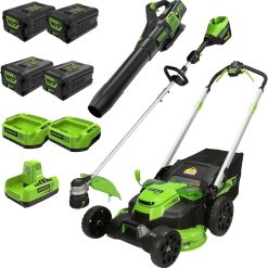 Alternative view of Discount 60V 21in Brushless Self-Propelled Cordless Lawn Mower, 2 x 4.0Ah Batteries (3/4 Acre, Rapid Charger, 4-in-1 – For Lawn Care