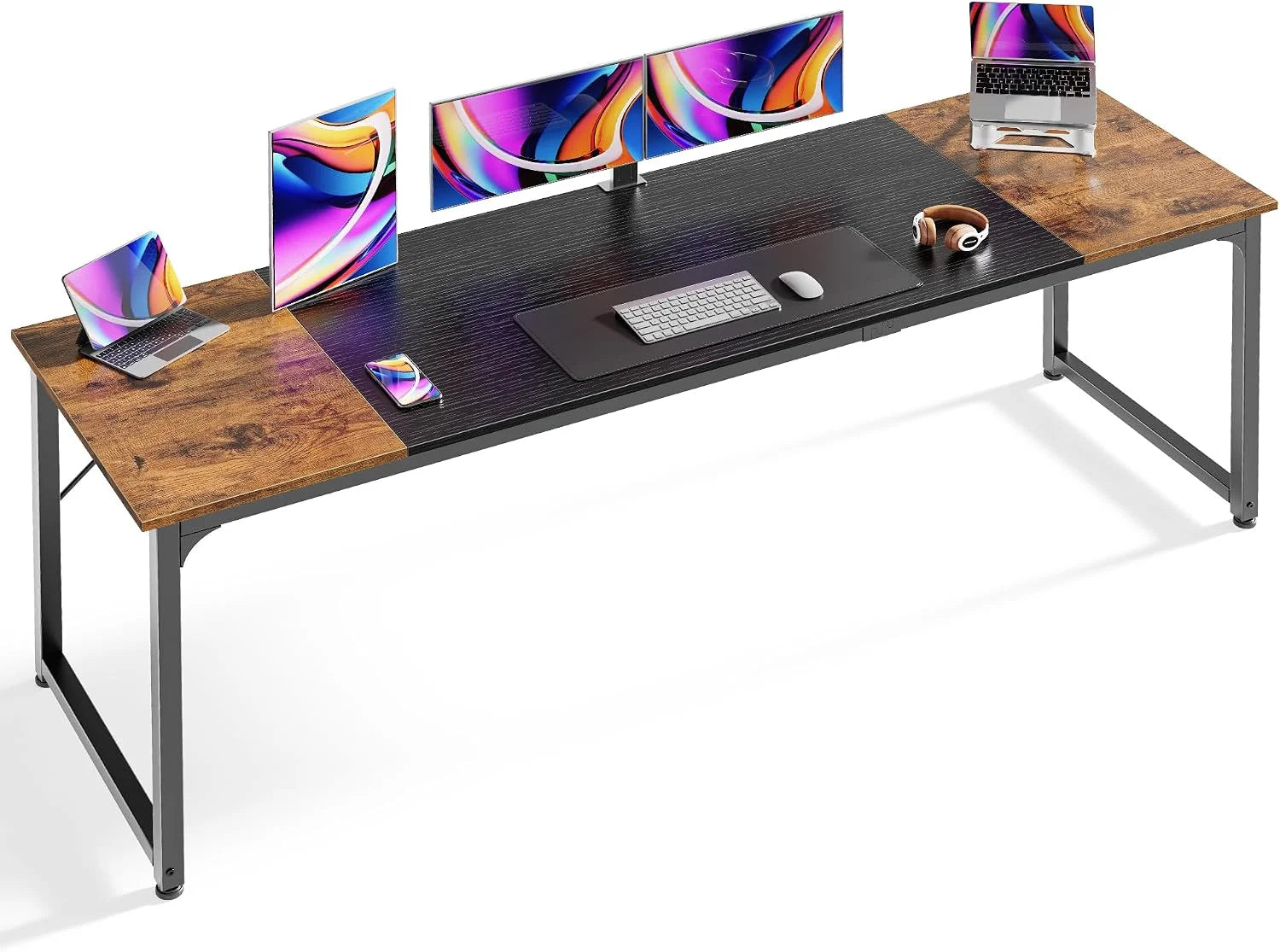 Lumi Discount Computer Desk, 55 Inch Home Office Desk - Image 15