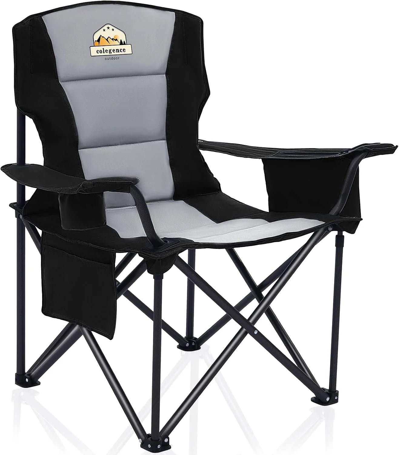 Discount Oversized Heavy Duty Camping Chairs 2 Pack, 450 LBS Support Extra Wide Folding Portable Outdoor Chair - Image 5
