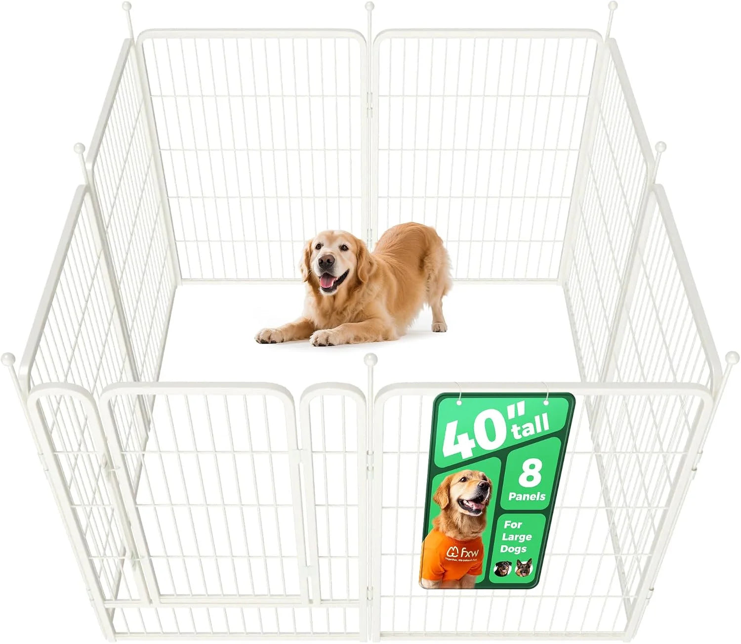 Discount Rollick Dog Playpen, Indoor, 24 H, 8 Panels - Image 27