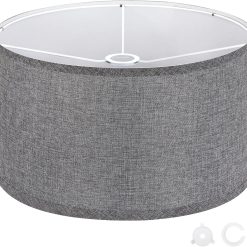 Discount OUTON Beige Large Drum Lamp Shades for Floor Lamp